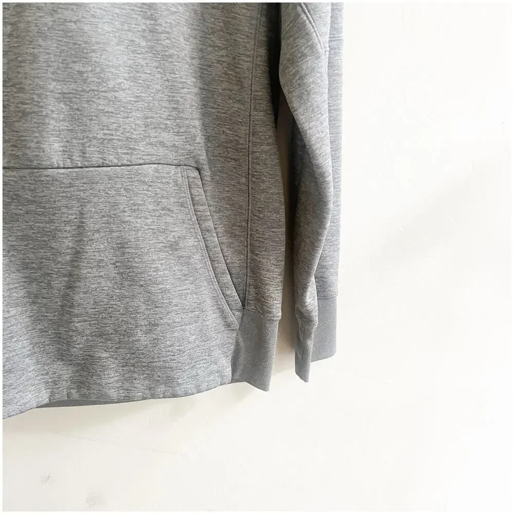 Nike Sweatshirt Men Small Gray Baseball Hoodie Work Out Active Gym Pullover